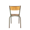 Silla escolar de madera vintage