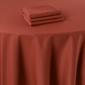 Mantel Marjorie terracota 290 x 600 cm ignífugo M1