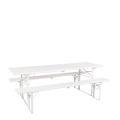 Mesa Kermesse blanca 70 x 220 cm Alt.78 cm