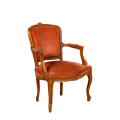 Sillón bohemio rosa – rojo vintage