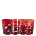 Vaso Mélodie rojo Ø 8 cm Alt. 9 cm 24 cl