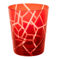Vaso Mélodie rojo Ø 8 cm Alt. 9 cm 24 cl