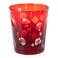 Vaso Mélodie rojo Ø 8 cm Alt. 9 cm 24 cl