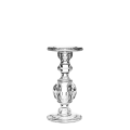 Lote de 3 portavelas en cristal Alt. 22 cm - 29,9 cm - 34,5 cm