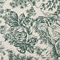 Servilleta Toile de Jouy verde 50 x 50 cm