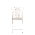 Silla de hierro forjado Chantilly blanca