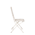 Silla de hierro forjado Chantilly blanca