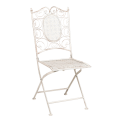 Silla de hierro forjado Chantilly blanca