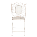 Silla de hierro forjado Chantilly blanca