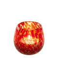Portavela Murano Rojo Alt. 8 cm. Ø 10 cm.