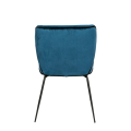 Silla Dandy de terciopelo azul