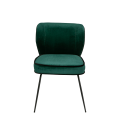 Silla Dandy de terciopelo verde