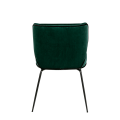 Silla Dandy de terciopelo verde