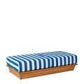 Banqueta Chill-out Beach Club Blue 70 x 140 cm Alt. 36 cm