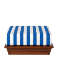 Puf Chill-out Beach Club Blue 76 x 76 Alt. 36 cm