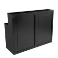 Barra plegable Cigare Club negro 55 x 150 cm Alt. 115 cm