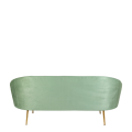 Sofá Sofia verde 83x190cm Alt. 76cm
