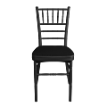 Silla Bambú negra asiento negro