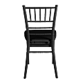 Silla Bambú negra asiento negro