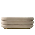 Sofá Roberta beige 82 x 190 cm H 65 cm
