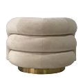 Sillón Roberta beige 82 x 90 cm H 65 cm