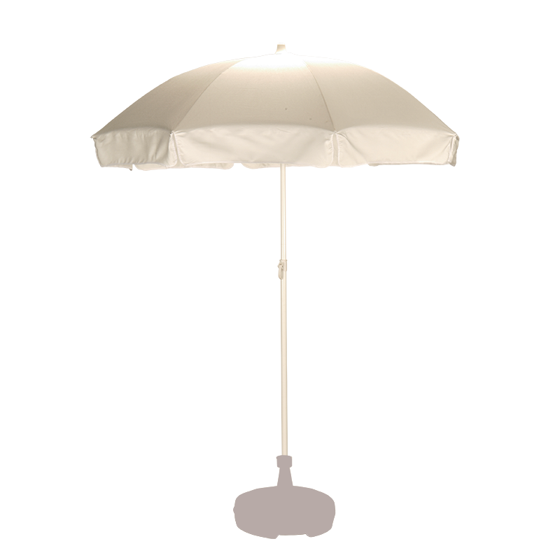 Parasol blanco Ø 180 cm.