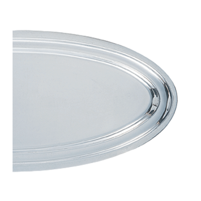 Fuente oval plata 60 cm.