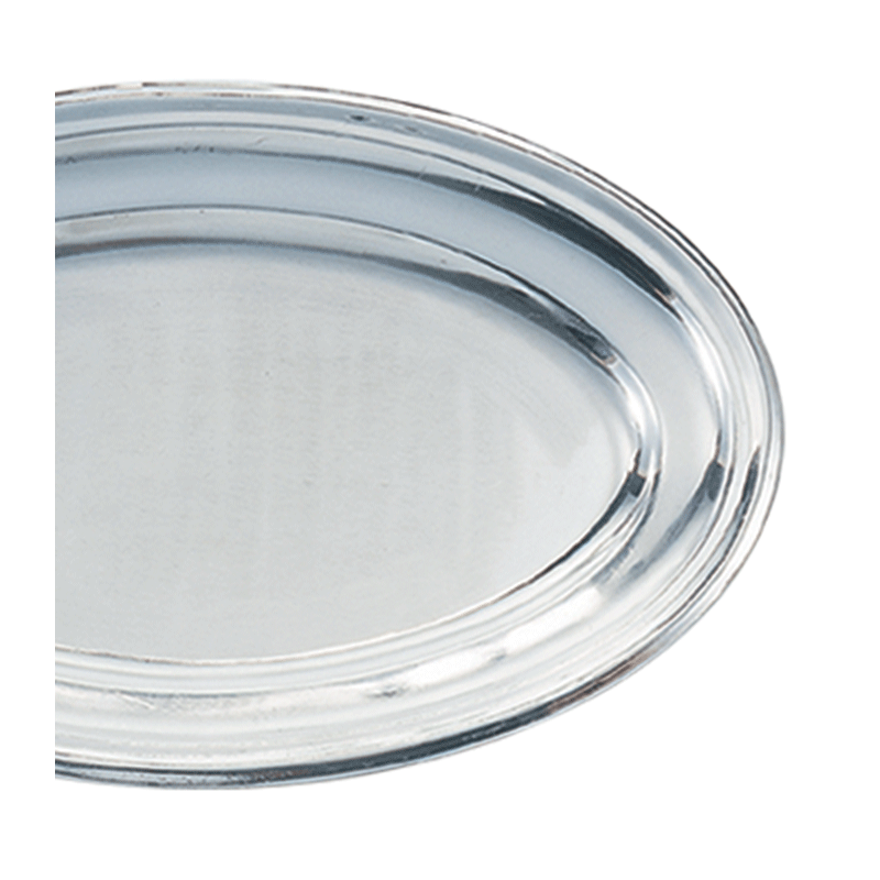 Fuente oval plata 33 x 50 cm