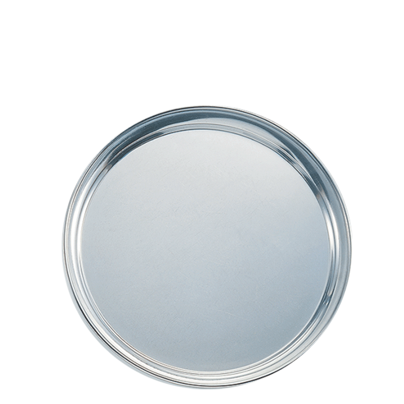 Bandeja de servicio inox Ø 40 cm.