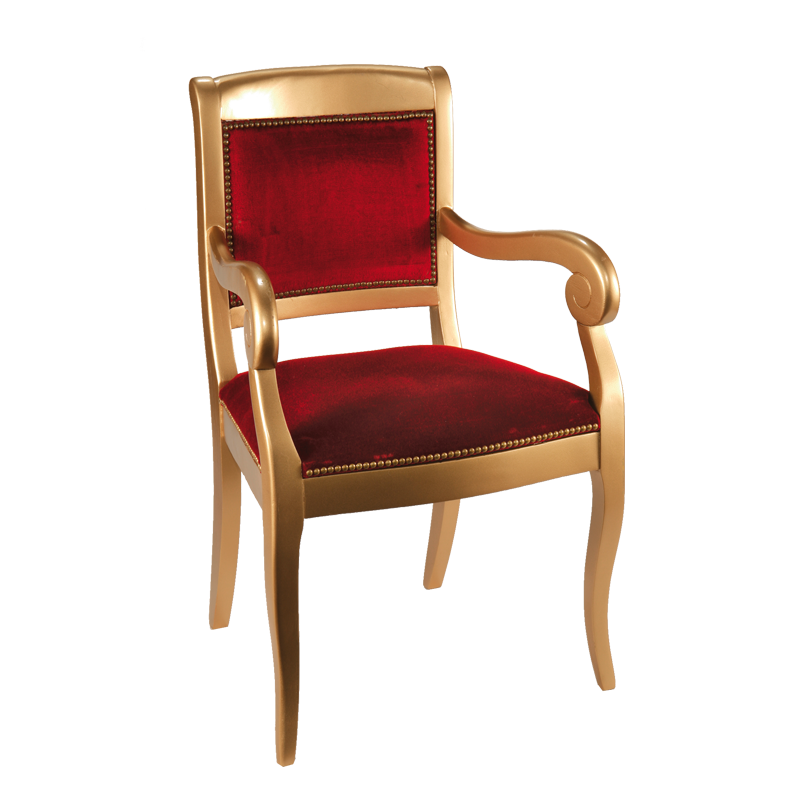 Sillón Napoleón III rojo