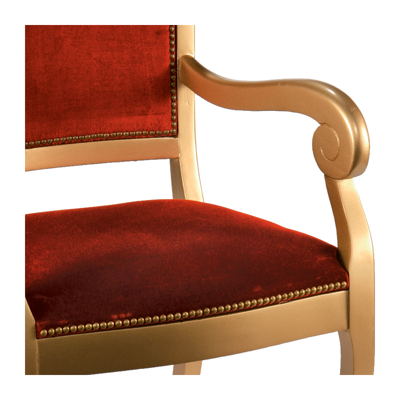 Sillón Napoleón III rojo