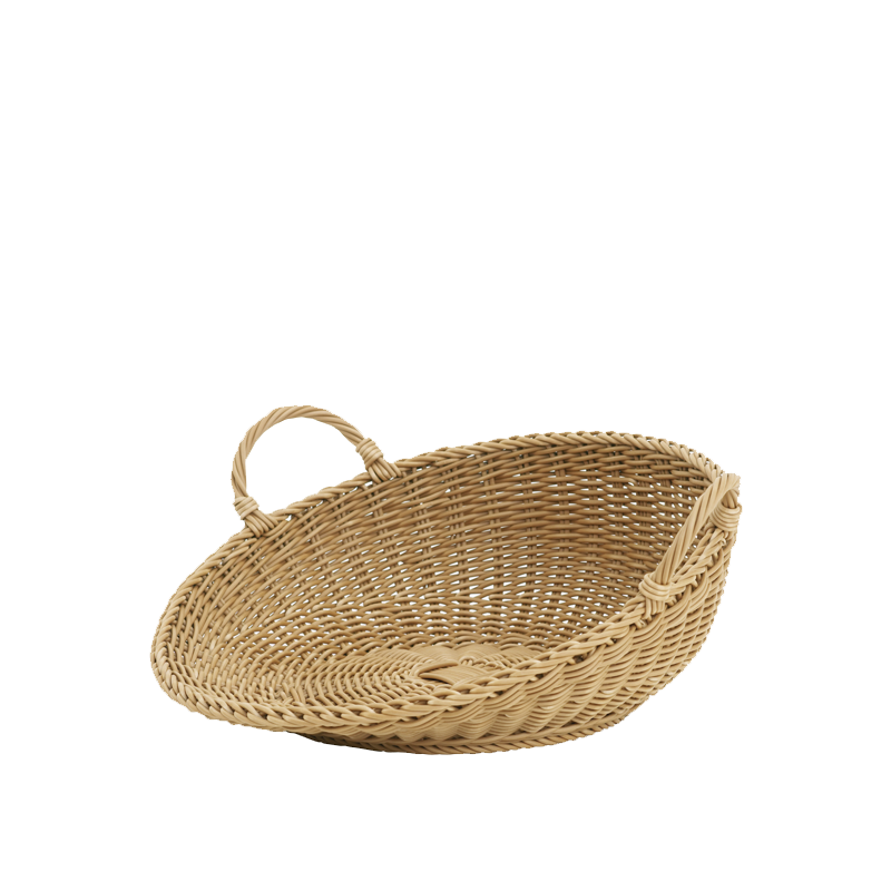 Cesta para frutas estilo mimbre Ø 46 cm alt 18,5 cm