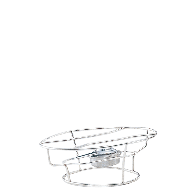 Calienta fuentes plata L. 35, A. 25, Alt. 25 cm.