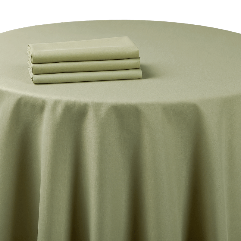 Servilleta chintz verde almendra 60 x 60 cm.