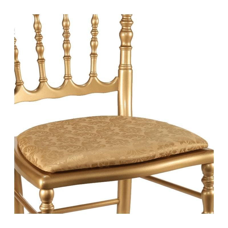 Silla Napoleón III dorada fija Gala oro