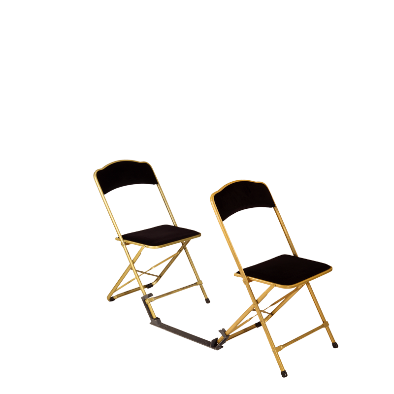 Barra de unión de sillas acolchadas