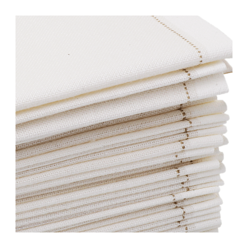 Servilleta cóctel tela blanca 20 x 20 cm (30 u.)