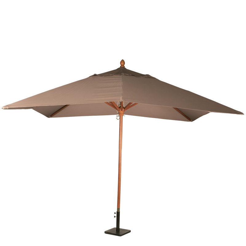 Parasol Luisiana topo 300 x 300 cm. + pie 30 x 30 cm.