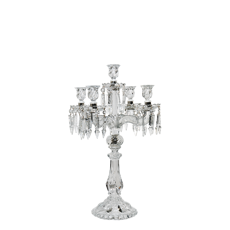 Candelabro cristal 5 brazos