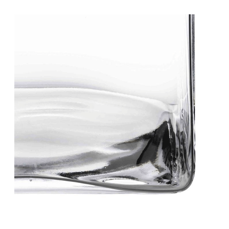 Soporte de fuente de cristal 20 x 20 cm. Alt. 35 cm
