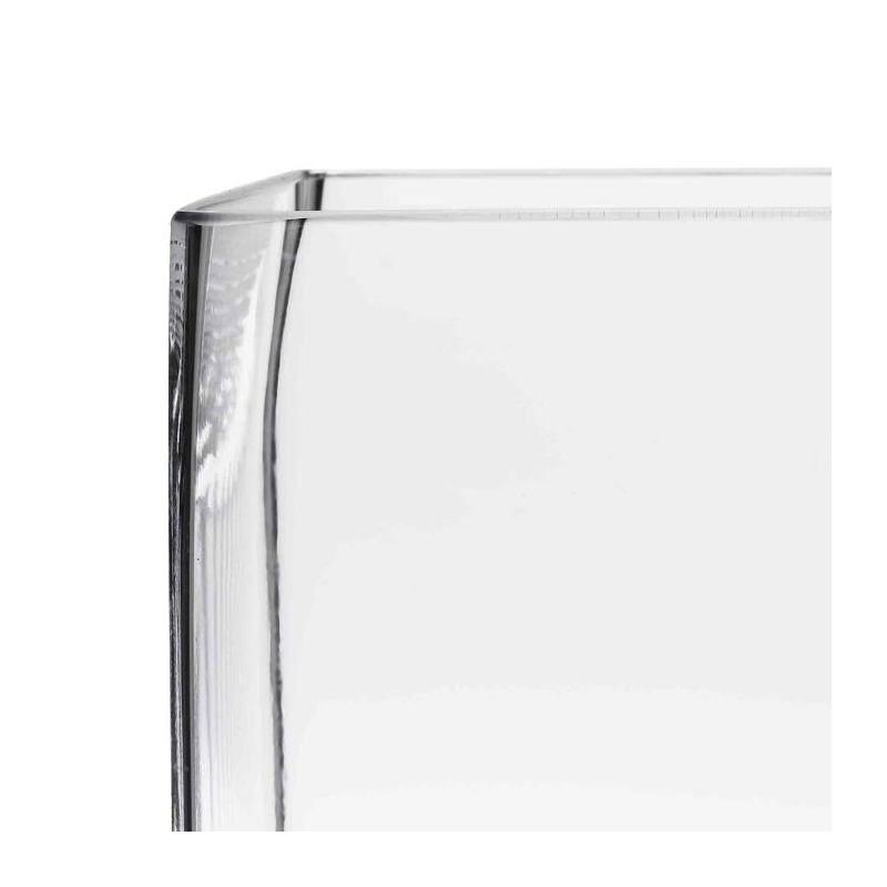 Soporte de fuente de cristal 20 x 20 cm. Alt. 35 cm