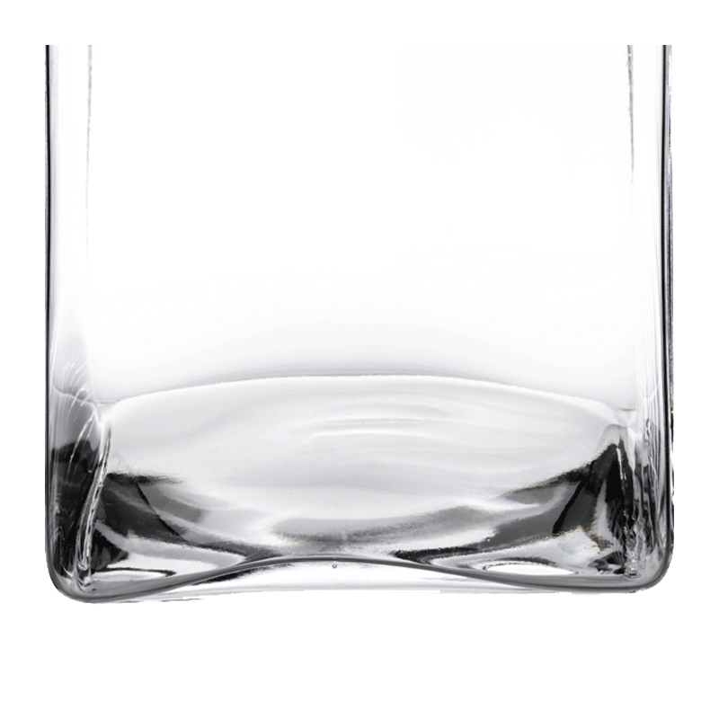 Soporte de fuente de cristal 20 x 20 cm. Alt. 35 cm