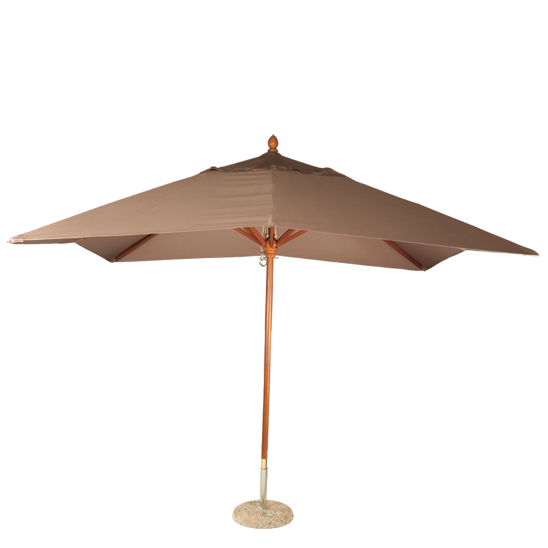 Parasol Luisiana topo 300 x 300 cm + pie de granito Ø 50 cm