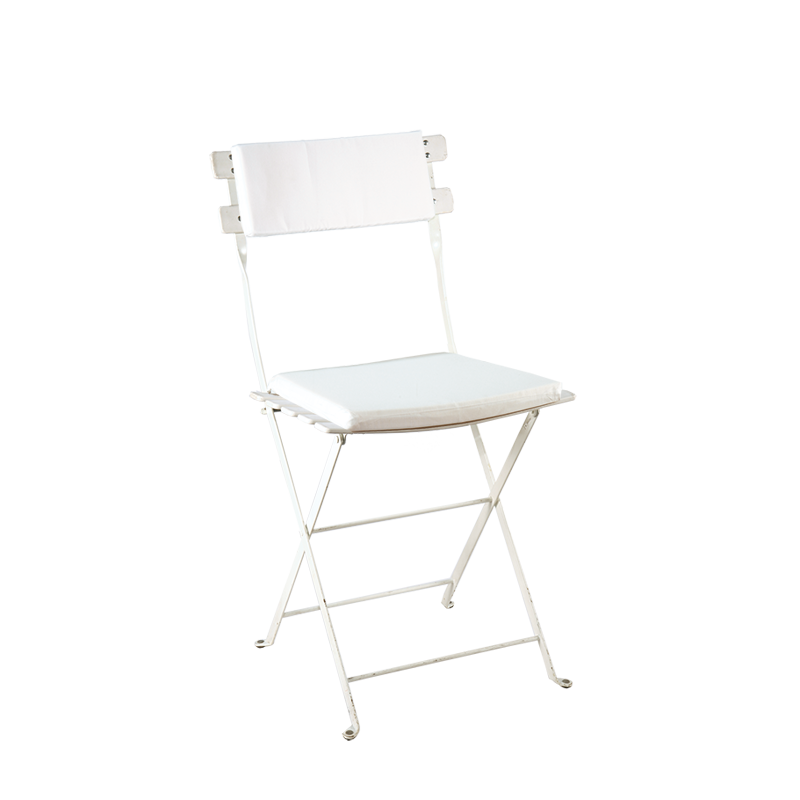 Silla Trocadero blanca con asiento y respaldo blanco