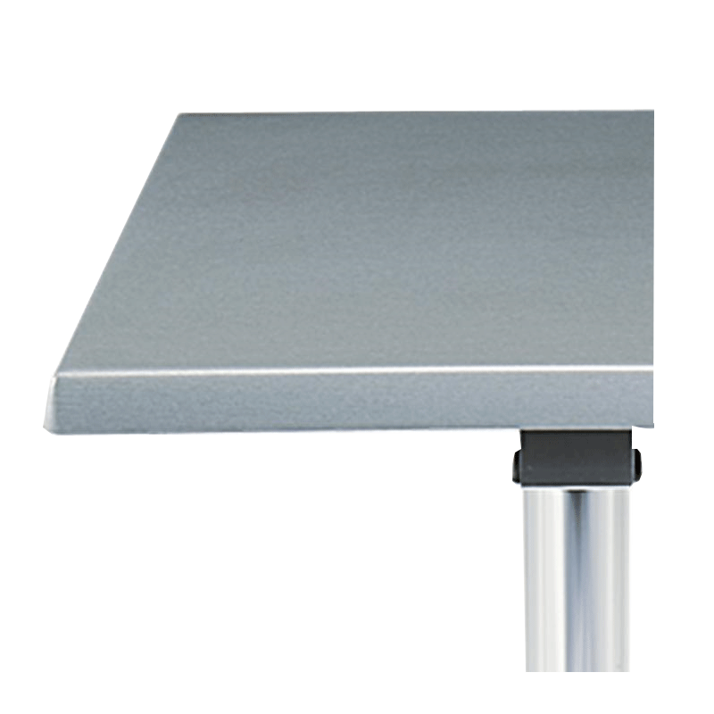 Mesa cóctel alta cuadrada acero 60 x 60 cm Alt. 111 cm