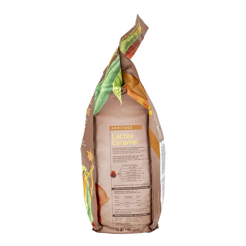 Pastillas de chocolate con leche 31,4% cacao 5 kgs.