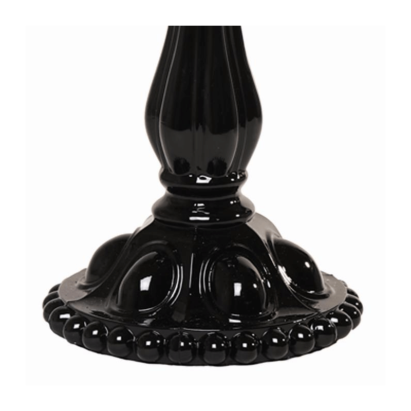 Candelabro cristal negro 5 brazos