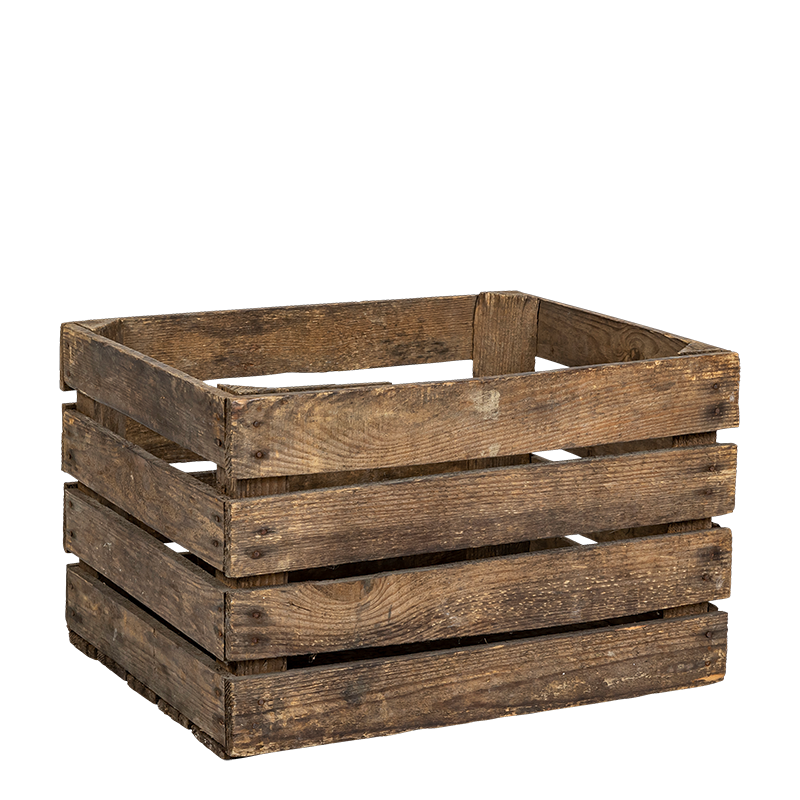 Caja de madera vintage 24 x 55 cm Alt. 35 cm