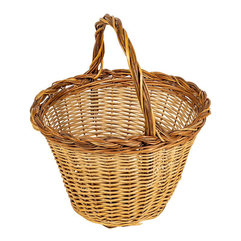 Cesta de mimbre Vintage Ø 26/44 cm Alt. 24/30 cm