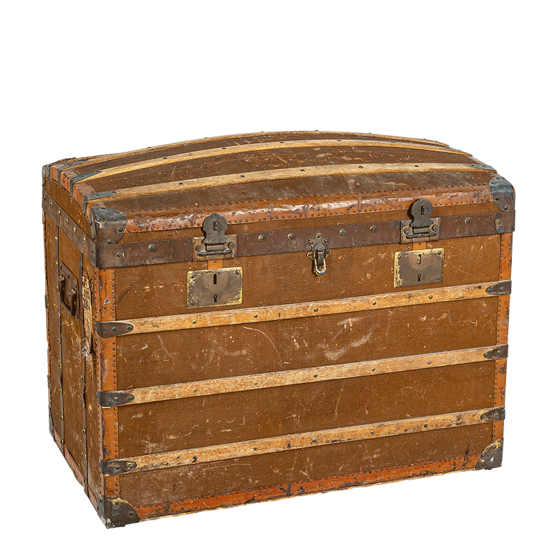 Cofre vintage de madera